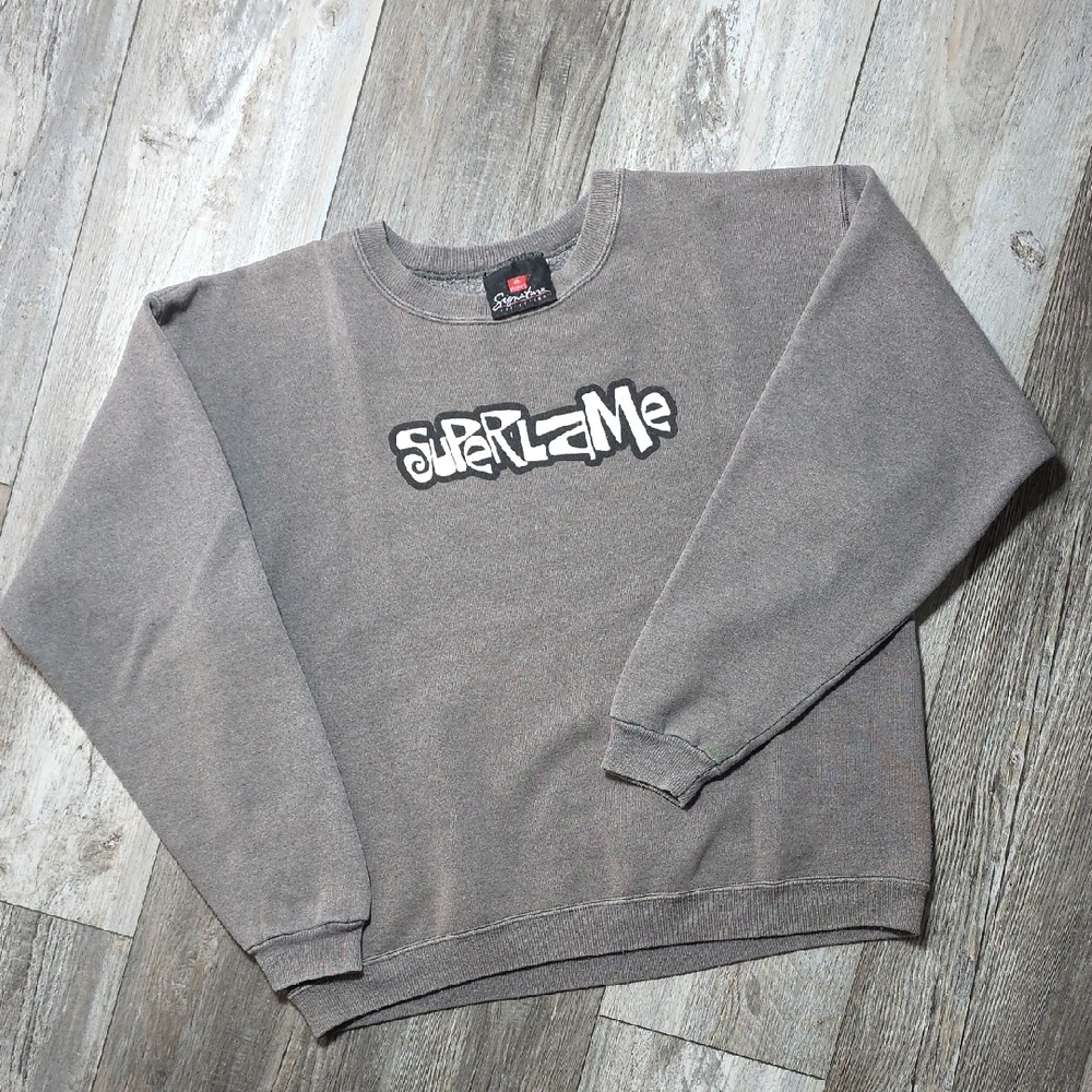 Hanes Signature Collection | Vintage 90's Superlame Crewneck Sweater Sz Md
